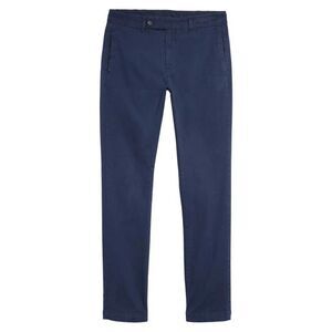 Massimo Alba Men's Cotton & Cashmere Garment Dyed Regular Suit Pants - Blue 52